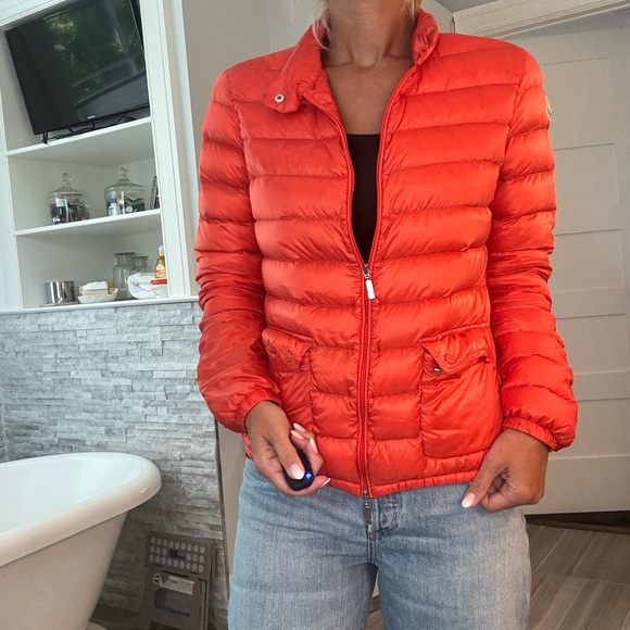 Moncler Lans Short Down Jacket orange size 3 - Picture 7 of 14